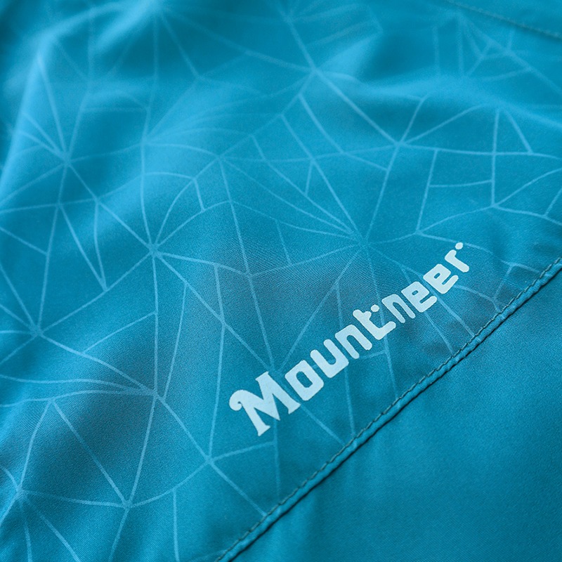 山林MOUNTNEER 男款透氣抗UV外套 51J09 海藍 防曬外套 可收納外套 OUTDOOR NICE-細節圖5