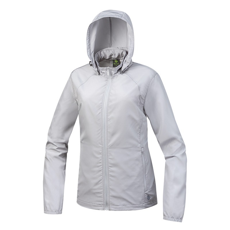 山林MOUNTNEER 女款透氣抗UV外套 51J10 銀灰 防曬外套 可收納外套 OUTDOOR NICE-細節圖2