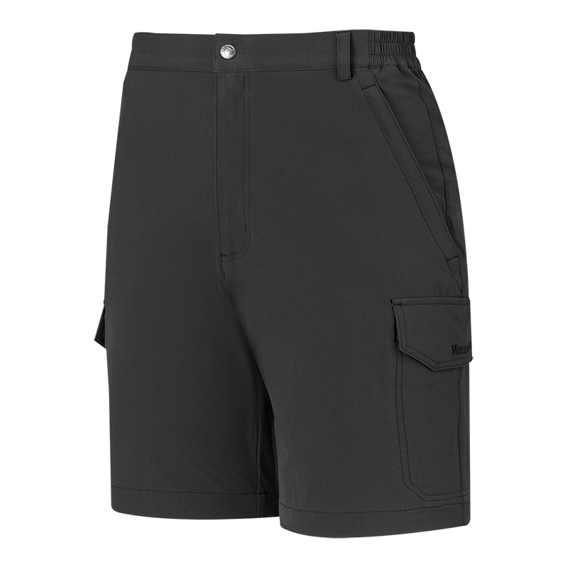 山林MOUNTNEER 男款彈性抗UV防蚊短褲 51S13 黑色 休閒短褲 多口袋短褲 OUTDOOR NICE-細節圖2