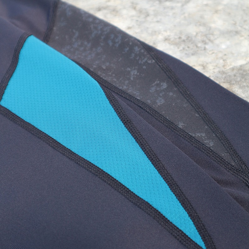 山林MOUNTNEER 中性透氣排汗內搭褲 51S23 黑/藍綠 內搭褲 運動褲 休閒褲 OUTDOOR NICE-細節圖3