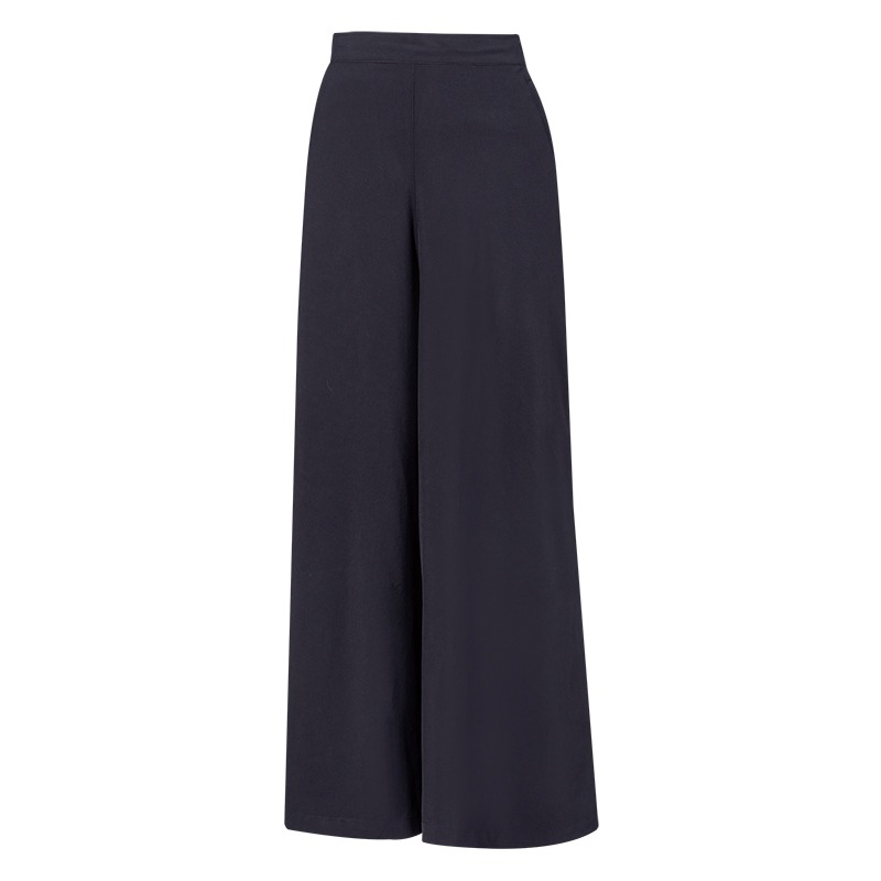 山林MOUNTNEER 女款彈性抗UV休閒寬褲 51S30 黑色 涼感寬褲 寬褲裙 排汗寬褲 OUTDOOR NICE-細節圖2