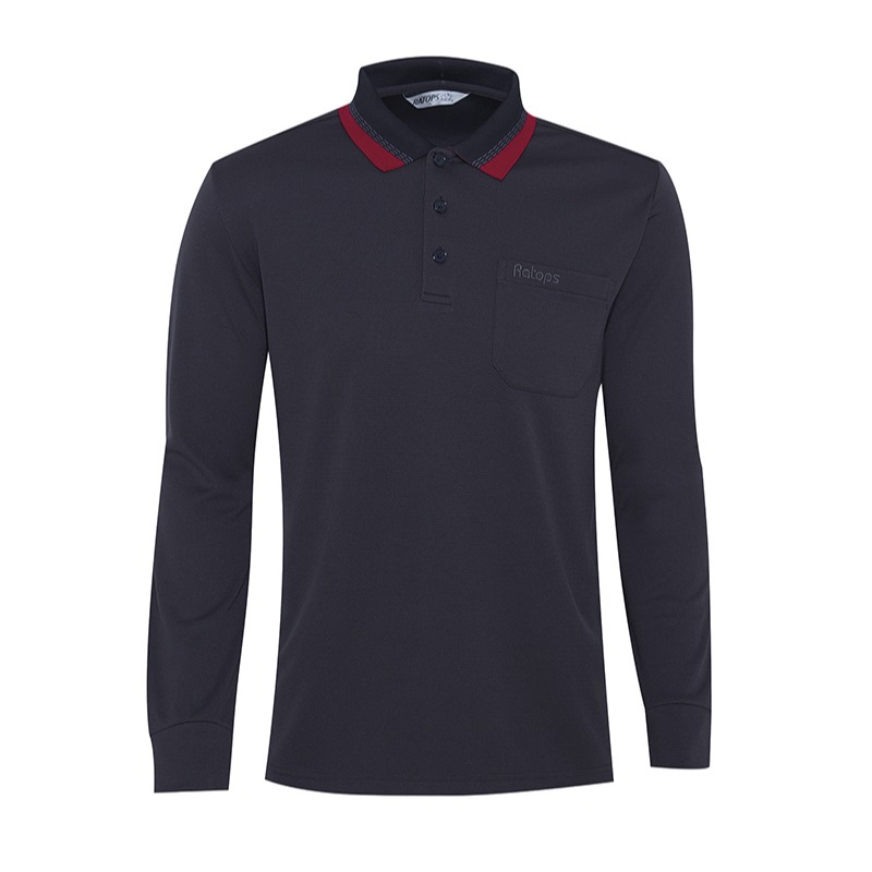 瑞多仕RATOPS 男款THERMOLITE保暖排汗POLO衫 DB6074 霰灰色 OUTDOOR NICE-細節圖2