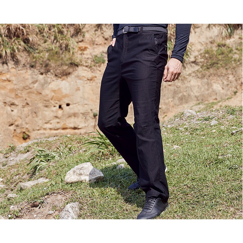 瑞多仕RATOPS 男款彈性刷毛長褲 基本款 DA3710 黑色 保暖褲 防寒褲 刷毛褲 OUTDOOR NICE-細節圖2