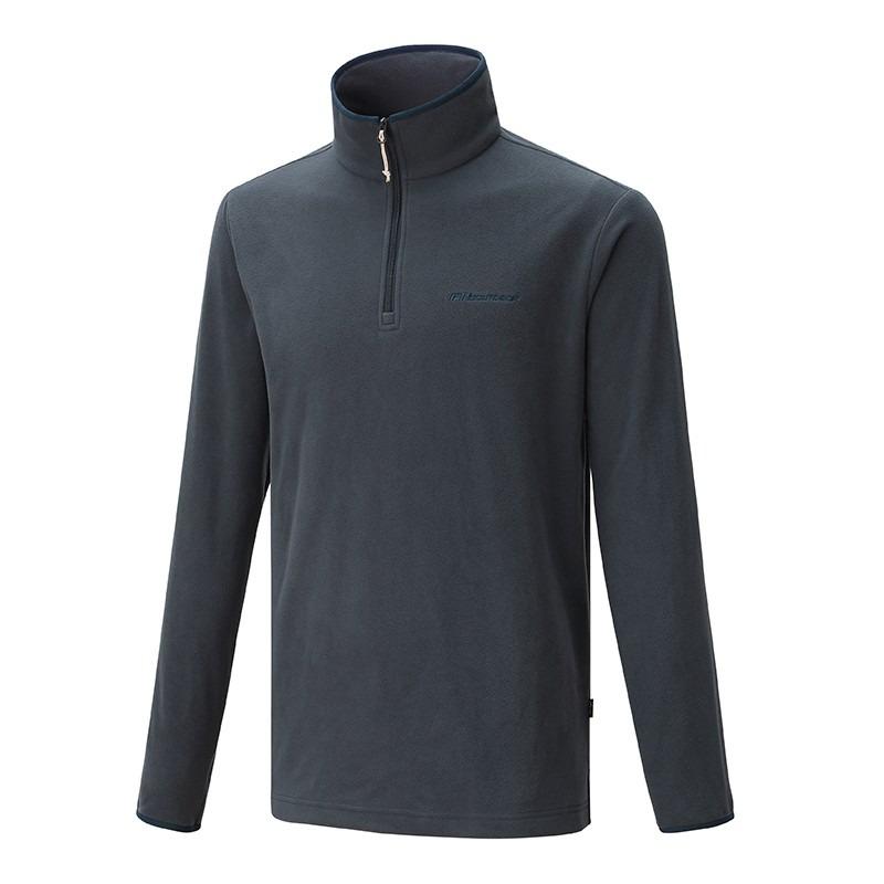 維特FIT 男款雙刷雙搖保暖上衣 PW1101 鐵礦灰 保暖舒適 中層衣 刷毛衣 OUTDOOR NICE-細節圖2