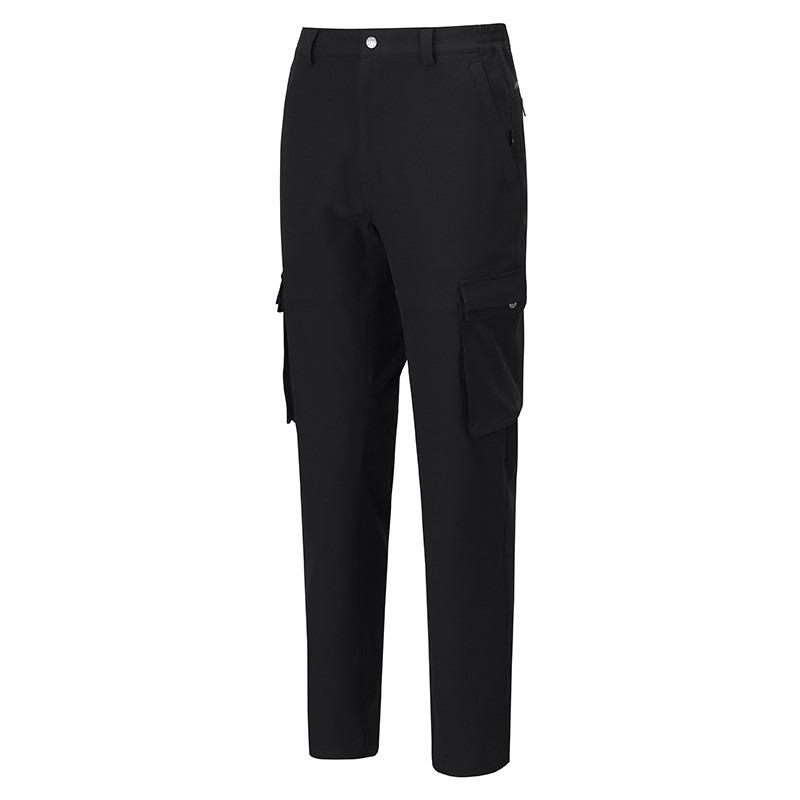 維特FIT 男款磨毛防潑彈性多口袋保暖褲 PW1805 經典黑 保暖長褲 休閒長褲 磨毛長褲 OUTDOOR NICE-細節圖2