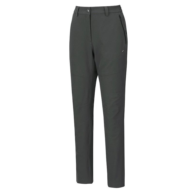 維特FIT 女款磨毛防潑彈性保暖褲 PW2803 鐵礦灰 保暖長褲 休閒長褲 磨毛長褲 OUTDOOR NICE-細節圖2