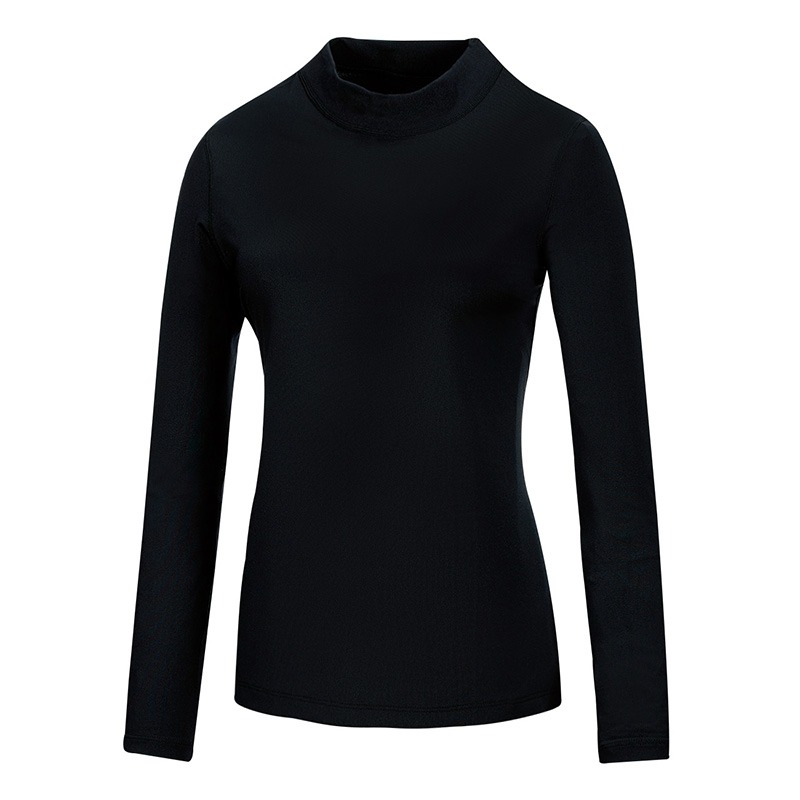 山林MOUNTNEER 女款Polygiene抗菌立領保暖衣 52K06 黑色 衛生衣 內衣 OUTDOOR NICE-細節圖2