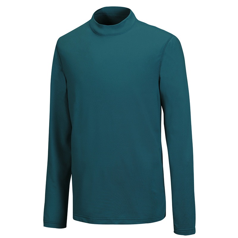 山林MOUNTNEER 男款Polygiene抗菌立領保暖衣 52K05 海藍 衛生衣 內衣 OUTDOOR NICE-細節圖2