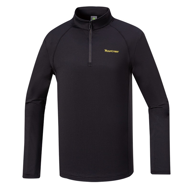 山林MOUNTNEER 男款Polygiene抗菌保暖衣 52P11 黑色 中層衣 吸濕排汗 OUTDOOR NICE-細節圖2