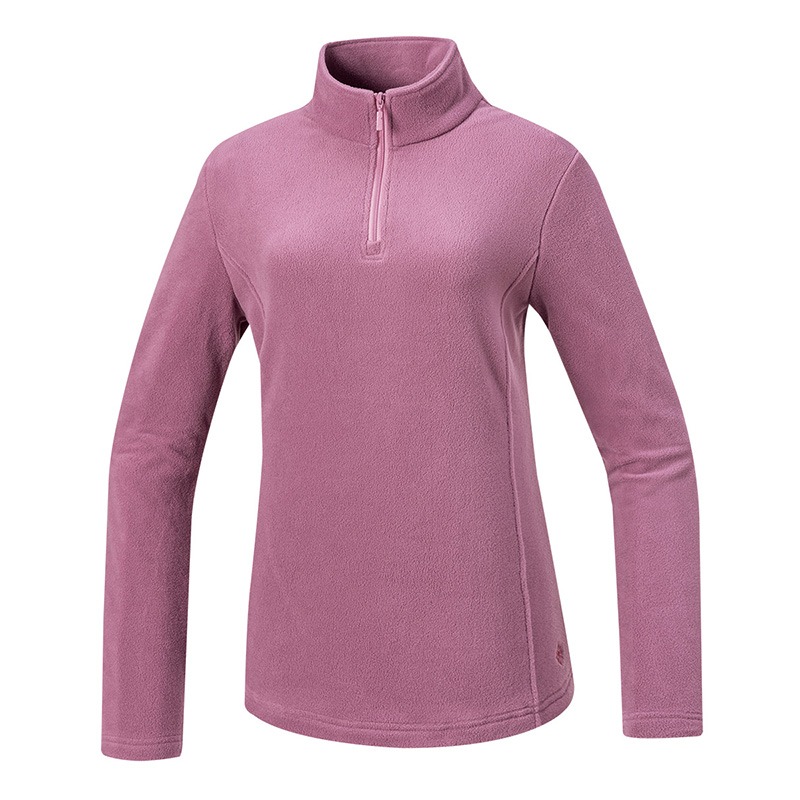 山林MOUNTNEER 女款刷毛保暖上衣 52F02 蒼蒲紫 厚刷毛上衣 中層衣 蓄熱保暖 OUTDOOR NICE-細節圖2