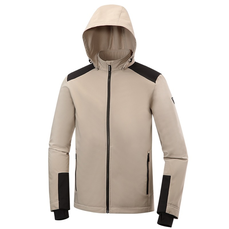 山林MOUNTNEER 男款輕量防風 SOFT SHELL外套 42J13 奶茶色 軟殼外套 OUTDOOR NICE-細節圖2