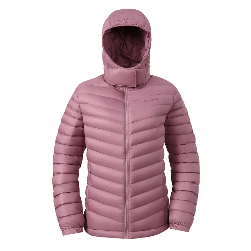 山林MOUNTNEER 女輕量800FP鵝絨外套 52J10 藕紅 羽絨衣 羽絨外套 防寒外套 OUTDOOR NICE-細節圖2