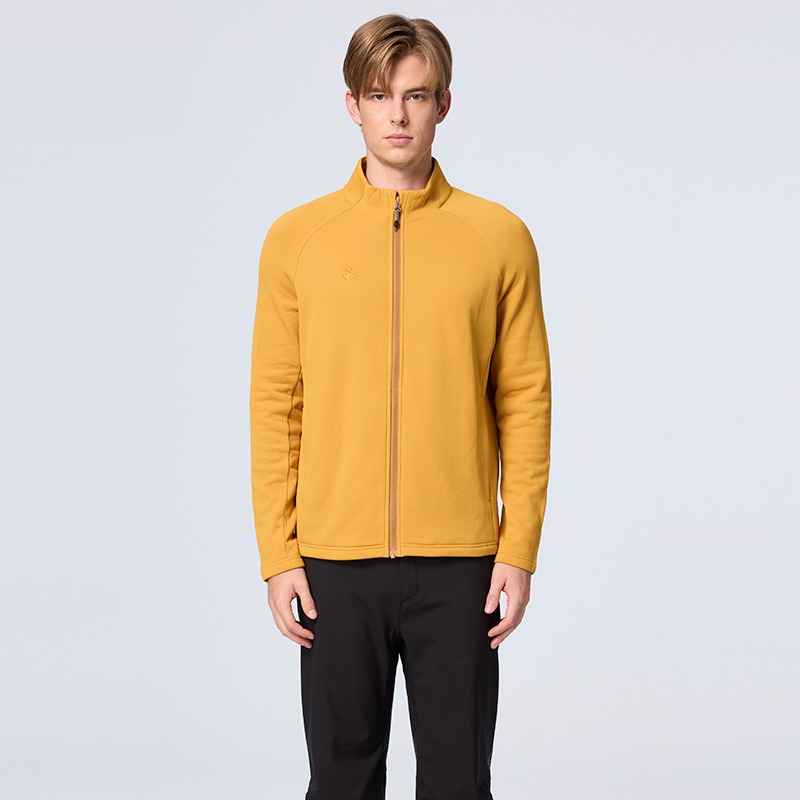 荒野 WILDLAND 男款stretch輕量超暖中層外套 0B32610 藤黃色 四彈 透氣 OUTDOOR NICE-細節圖2