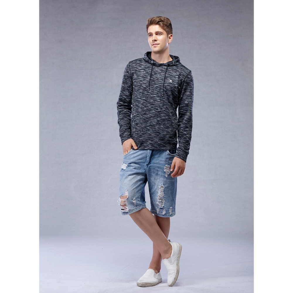 名典 Spar 男款萊卡迷彩刷毛連帽T恤 二色 SA106992 SA106993 保暖帽T OUTDOOR NICE-細節圖2