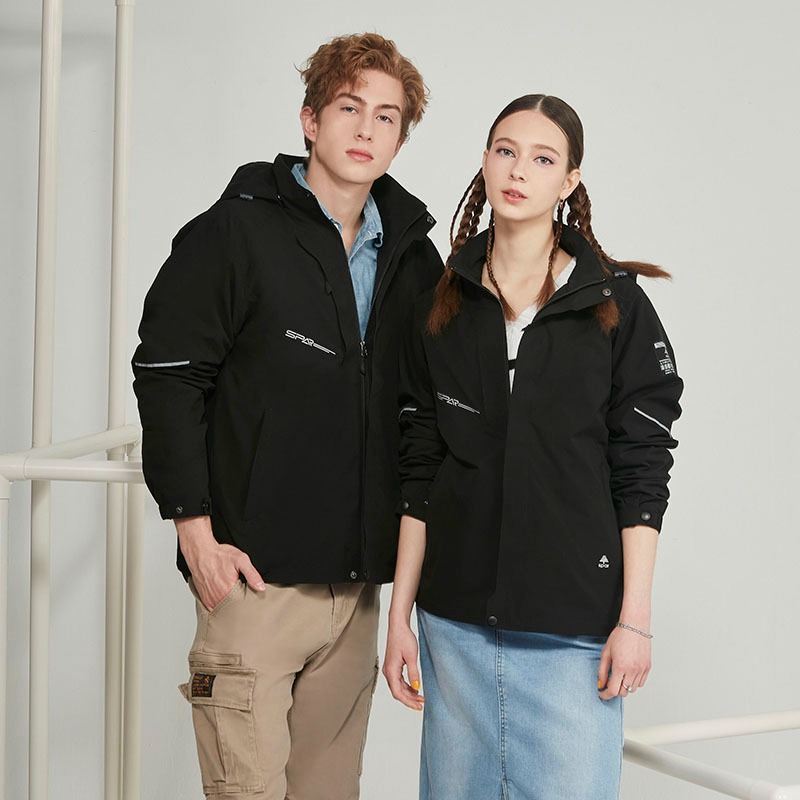 名典 Spar 中性防水透濕保暖外套 S258706 黑色 防風防潑水 休閒外套 團體外套 OUTDOOR NICE-細節圖2