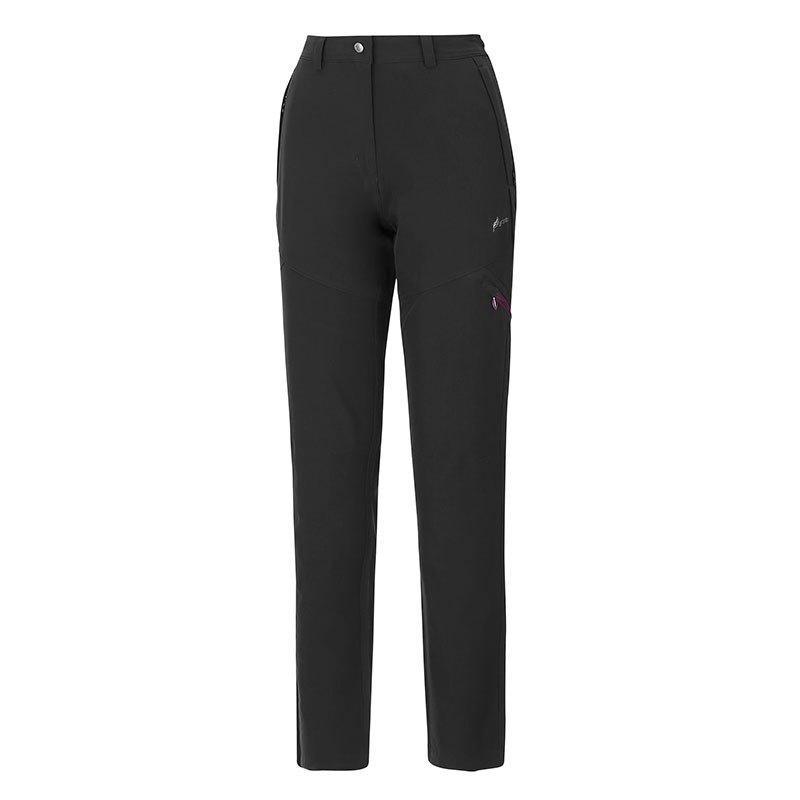 維特FIT 女款防潑水四面彈性修身褲 QS2801 經典黑 排汗長褲 防曬長褲 休閒長褲 OUTDOOR NICE-細節圖2