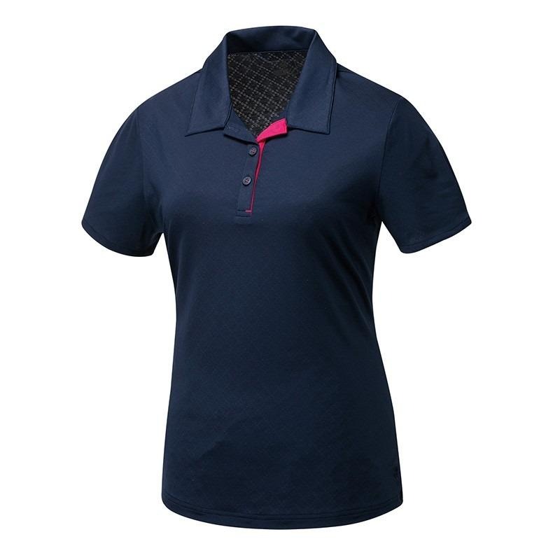 山林MOUNTNEER 女款防蚊透氣排汗上衣 51P60 丈青 排汗POLO 休閒服 排汗衣 OUTDOOR NICE-細節圖2