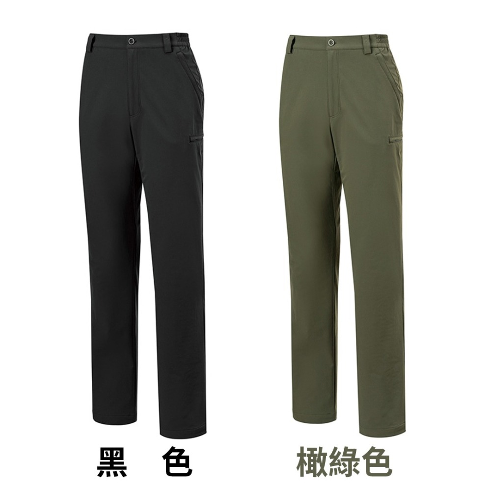 山林 MOUNTNEER 男款四彈保暖長褲 雙側袋 M12S13︱防潑水 內磨毛 吸濕排汗 OUTDOOR NICE-細節圖2
