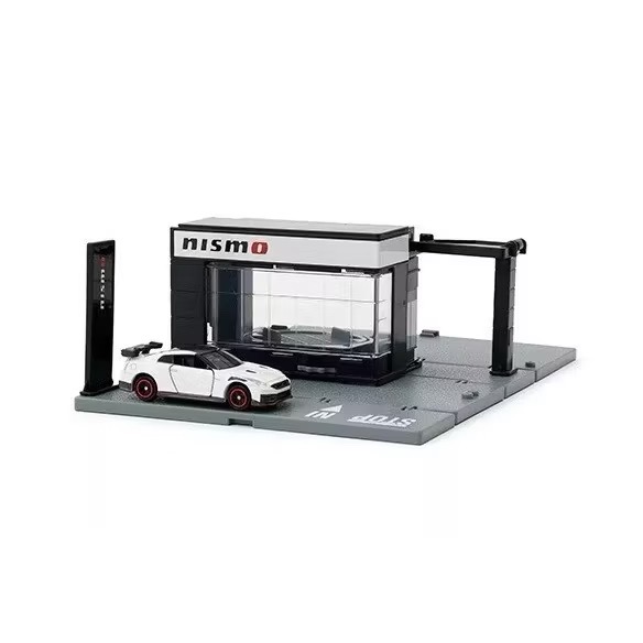 TOMICA 日版 多美小汽車 2024 NISMO SHOP 場景組 + GT-R R35 停車場 場景 限定 全新-細節圖4