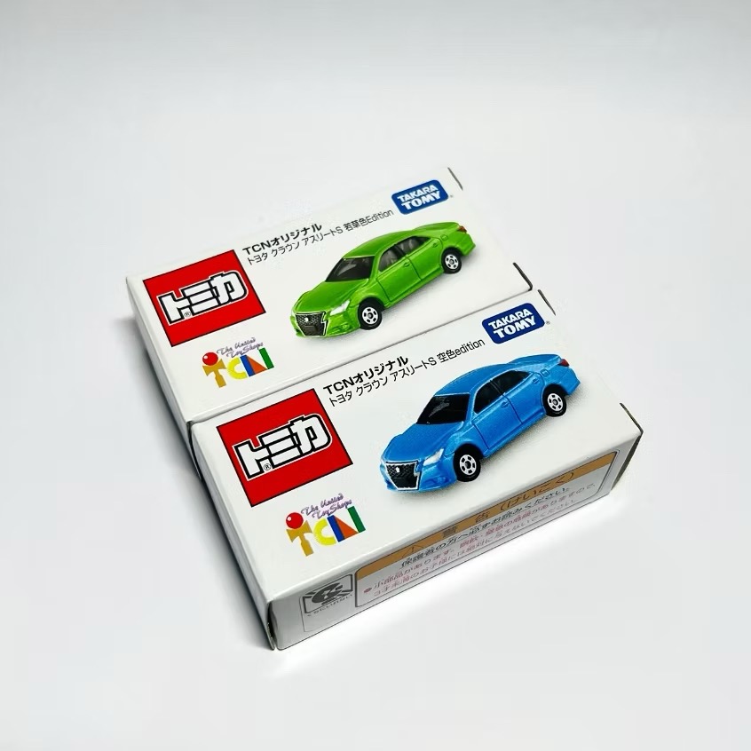 TOMICA 日版 多美小汽車 TCN 日本玩具店限定 Toyota Crown Athlete 若草色 天空藍 全新-細節圖6