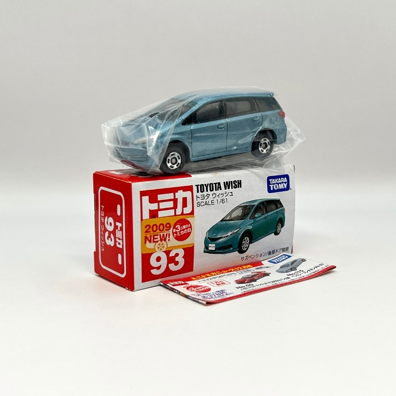 TOMICA 多美小汽車 NO.93 豐田 TOYOTA WISH 新車貼 2009 絕版-細節圖2