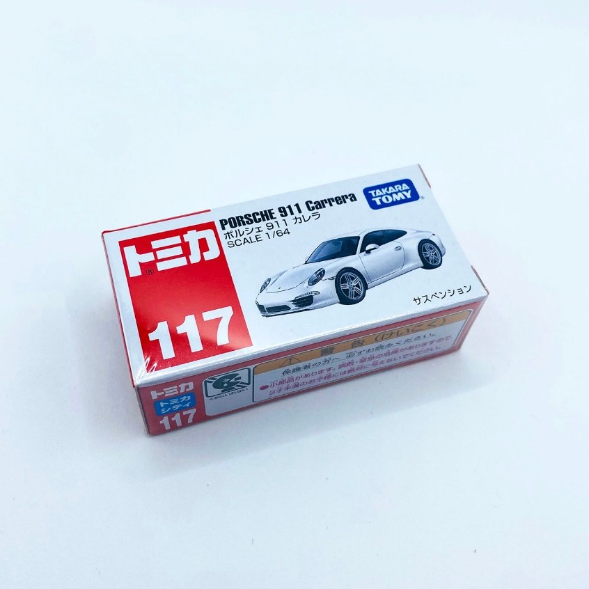 TOMICA 多美小汽車 NO.117 PORSCHE 911 CARRERA 一般 全新未拆 絕版 附膠盒-細節圖4