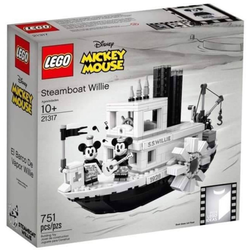 &lt;可用券折300&gt; LEGO 21317 大米奇蒸汽船 現貨正常盒 全新未拆