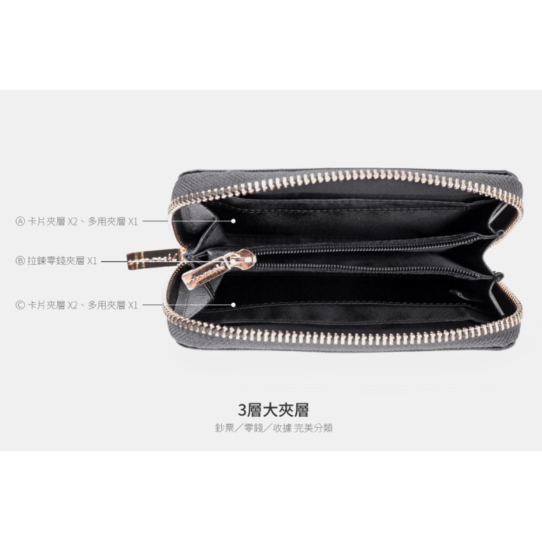 74OUNCE-Cross Lady 真皮十字紋防刮手掛零錢包-綠色[LN-759-CR-W]-細節圖5