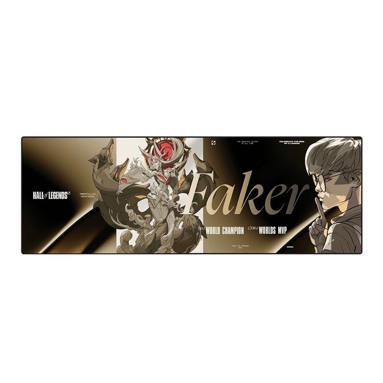 T1 Faker 名人堂 電競滑鼠墊 英雄聯盟-細節圖4