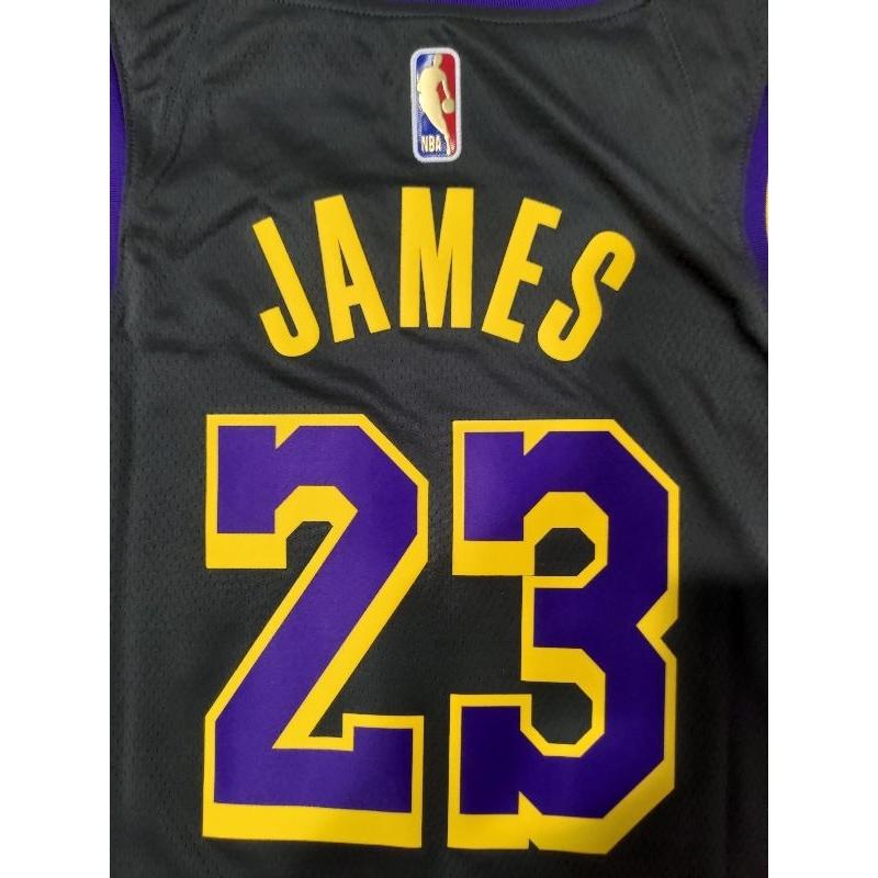 NBA球衣 LeBron James 湖人隊獎勵球衣 含原生贊助標球衣 NIKE SW48L 全新含吊牌-細節圖4