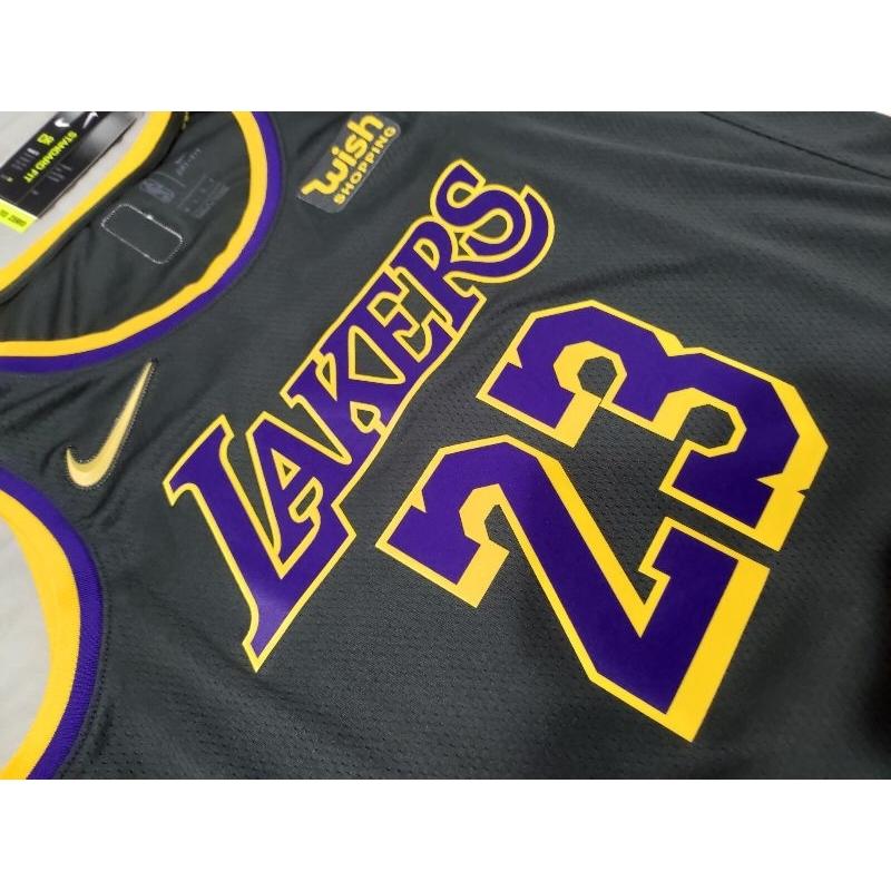 NBA球衣 LeBron James 湖人隊獎勵球衣 含原生贊助標球衣 NIKE SW48L 全新含吊牌-細節圖6