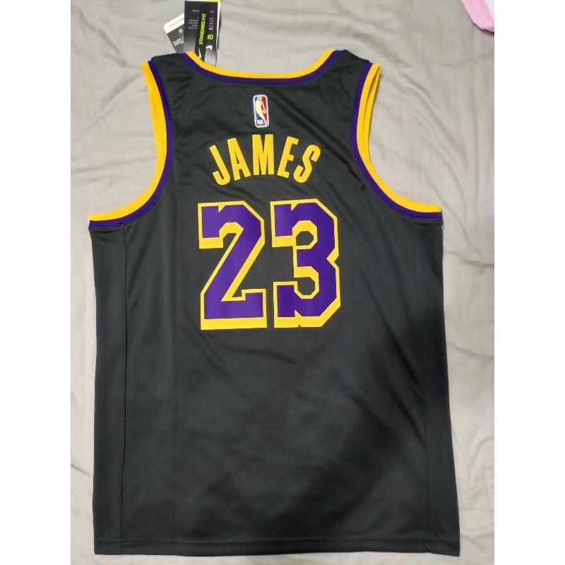 NBA球衣 LeBron James 湖人隊獎勵球衣 含原生贊助標球衣 NIKE SW48L 全新含吊牌-細節圖7