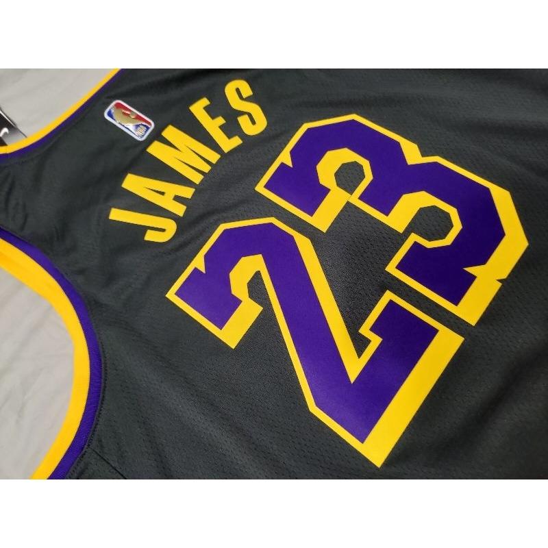 NBA球衣 LeBron James 湖人隊獎勵球衣 含原生贊助標球衣 NIKE SW48L 全新含吊牌-細節圖8