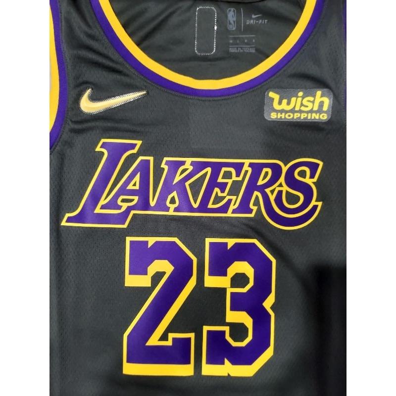 NBA球衣 LeBron James 湖人隊獎勵球衣 含原生贊助標球衣 NIKE SW48L 全新含吊牌-細節圖9