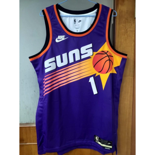 NIKE NBA 鳳凰城太陽隊 Booker 復古球衣 紫太陽 大太陽 城市版 球迷版 熱轉印 Swingman 48L