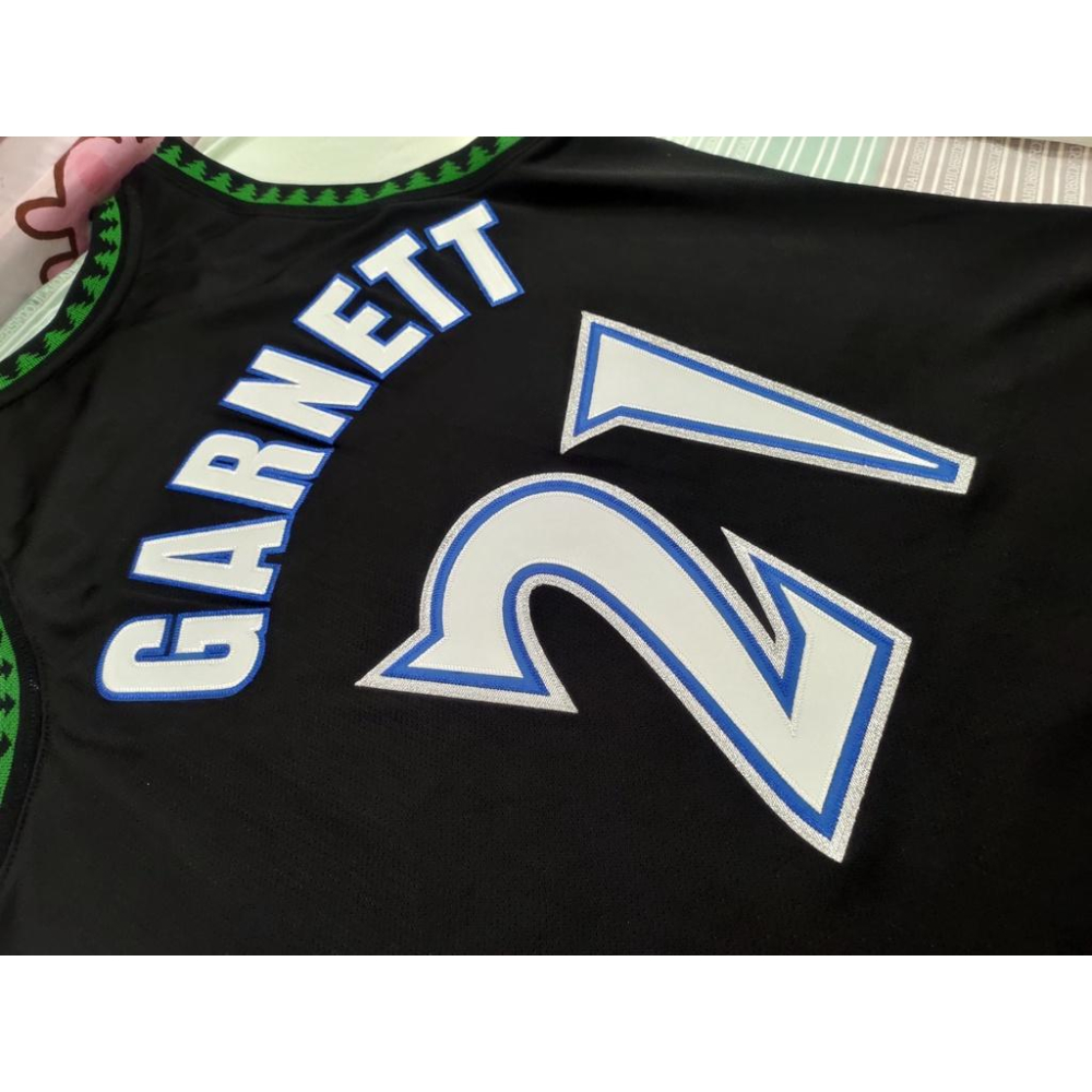 NBA球衣 Mitchell & Ness Kevin Garnett 球員版 灰狼隊黑森林 1997-98 全新含牌-細節圖4