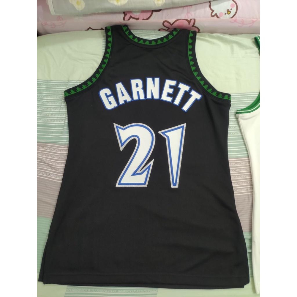 NBA球衣 Mitchell & Ness Kevin Garnett 球員版 灰狼隊黑森林 1997-98 全新含牌-細節圖6