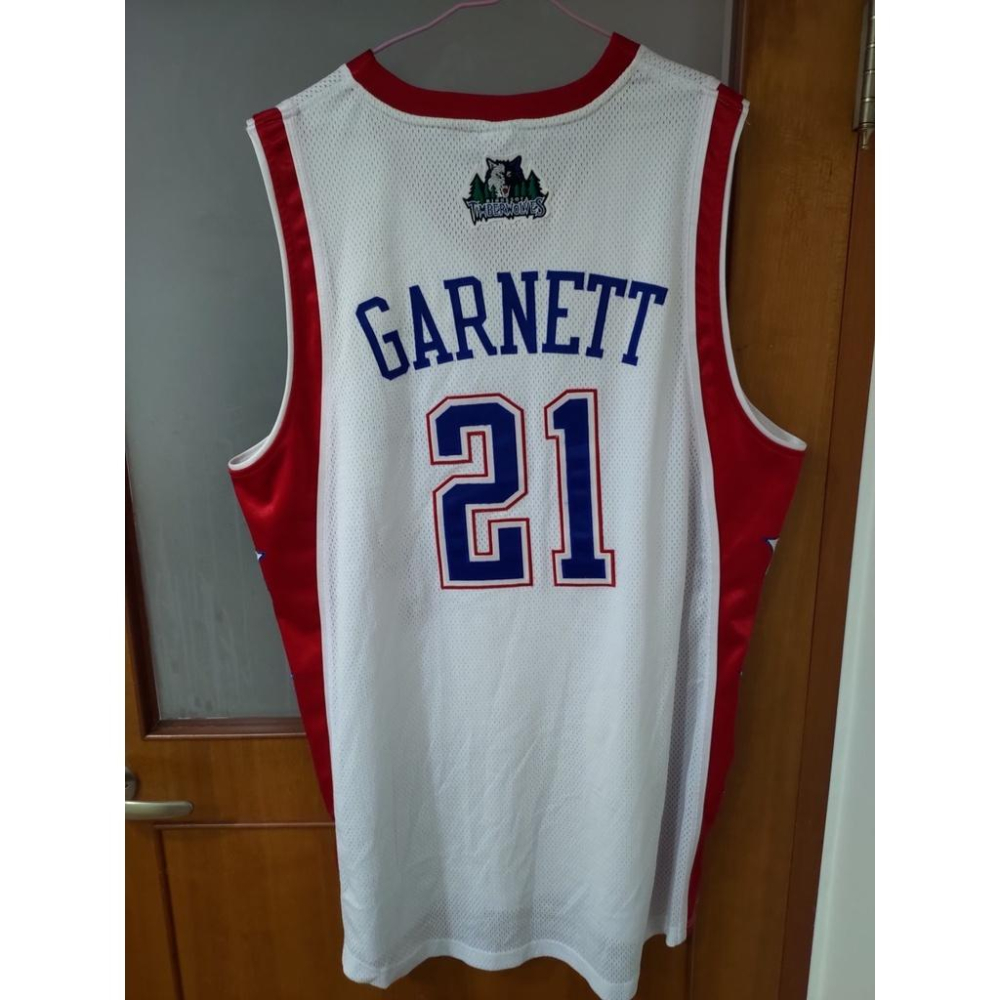 NBA球衣 Reebok 2004 ASG 明星賽 灰狼隊 Kevin Garnett AU48 球員版-細節圖2