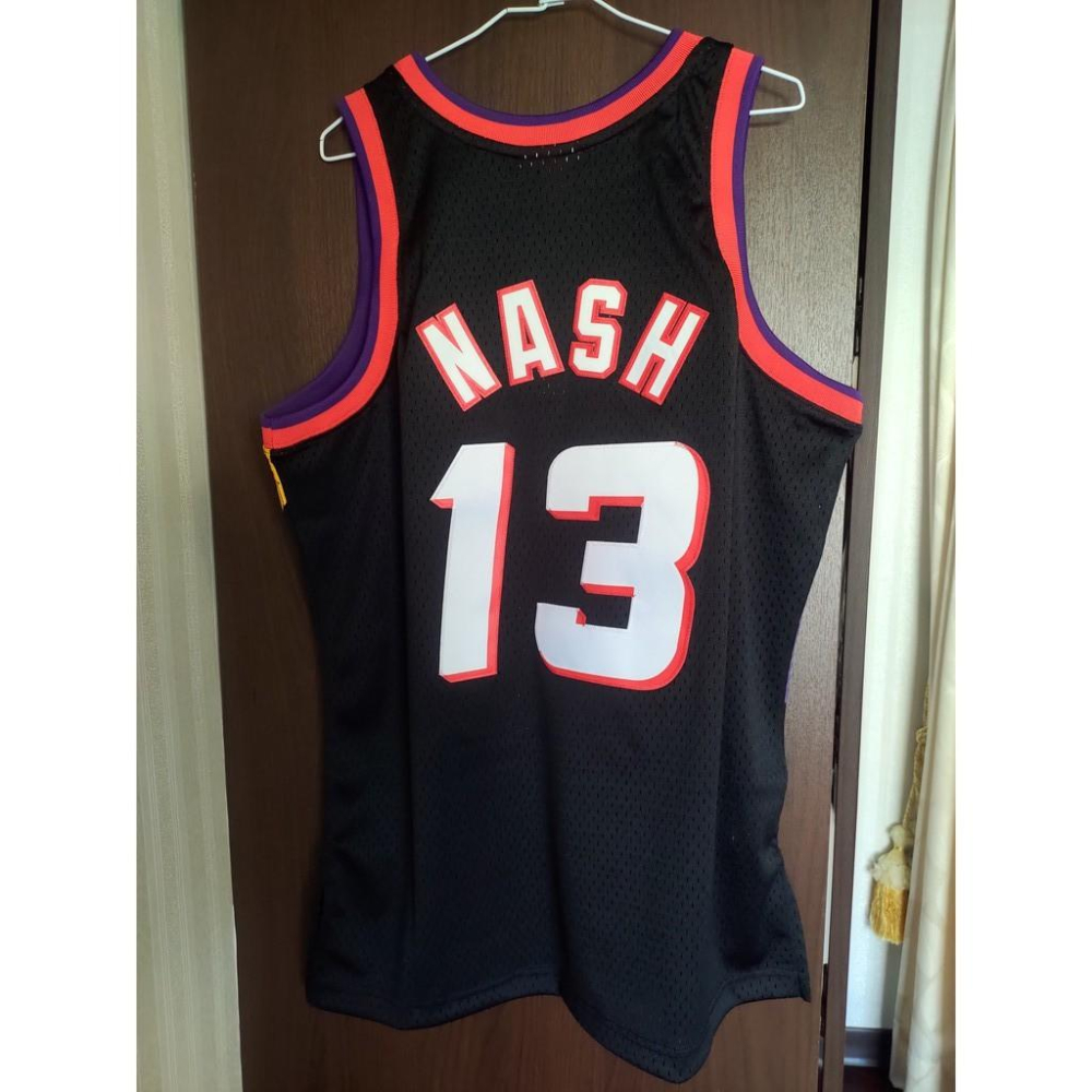 NBA球衣 Steve Nash 太陽隊 M&N 復古 G1 電繡L號-細節圖2