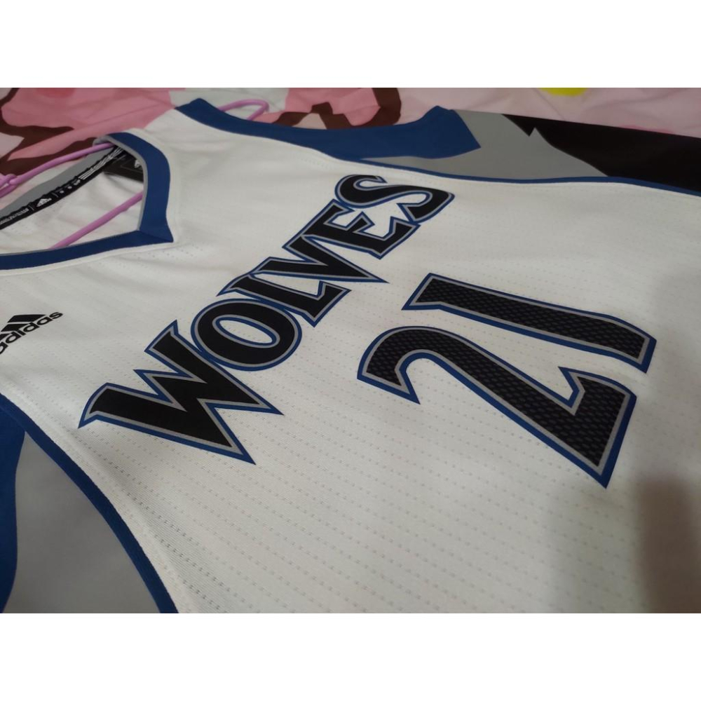 Kevin Garnett NBA球衣 灰狼隊 主場白  Adidas美版 S號-細節圖5