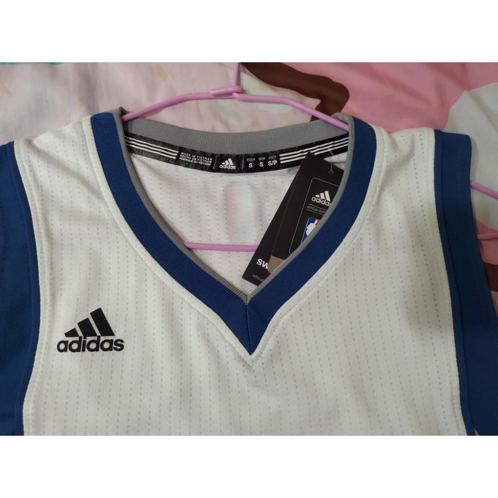 Kevin Garnett NBA球衣 灰狼隊 主場白  Adidas美版 S號-細節圖7