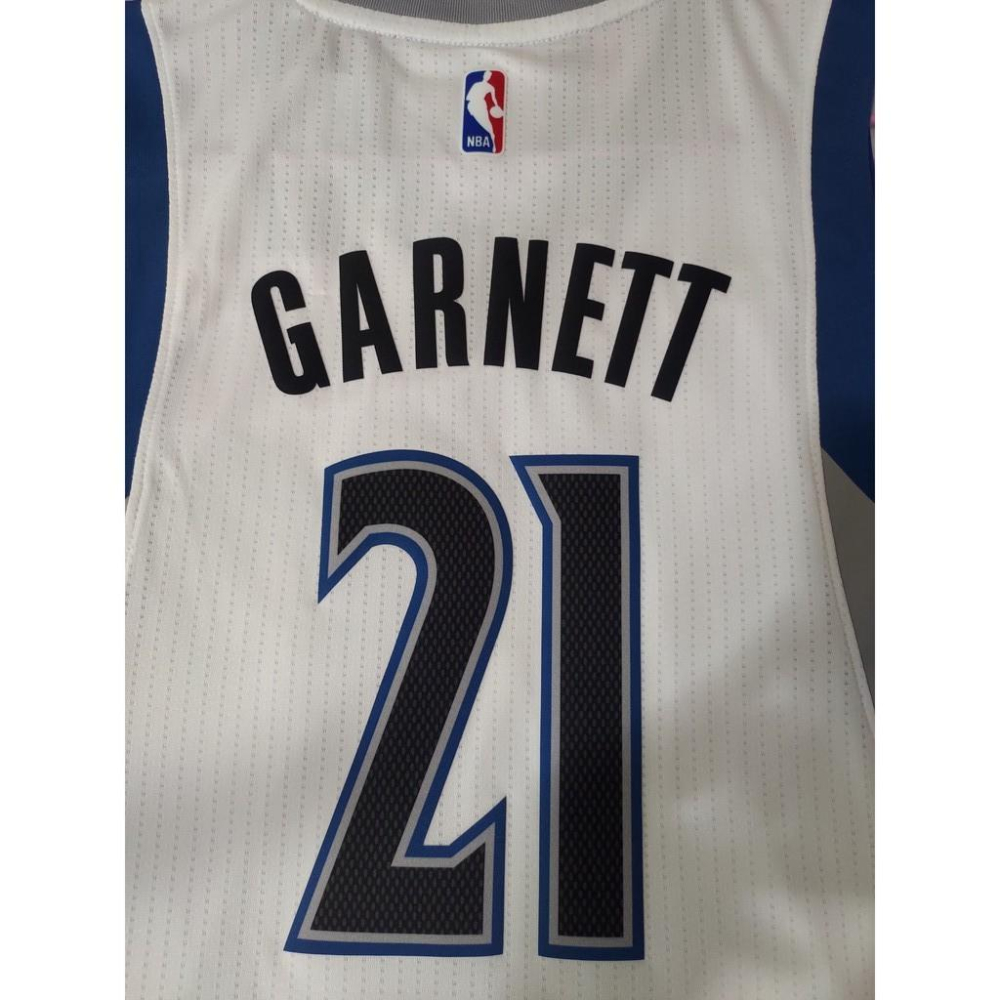 Kevin Garnett NBA球衣 灰狼隊 主場白  Adidas美版 S號-細節圖8