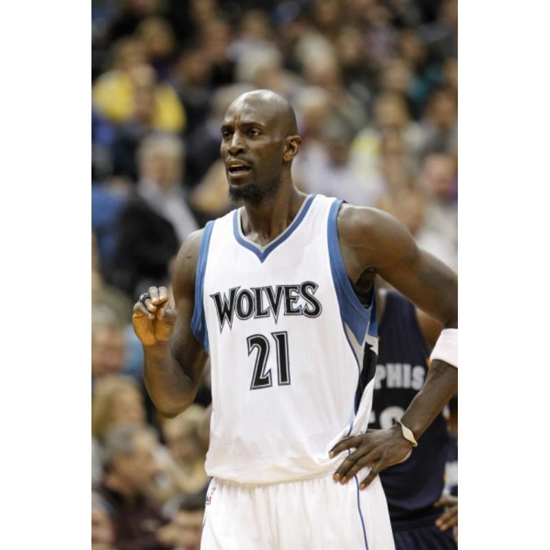 Kevin Garnett NBA球衣 灰狼隊 主場白  Adidas美版 S號-細節圖9