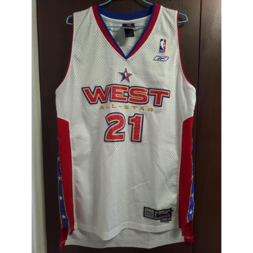 NBA 2005丹佛全明星球衣 明尼蘇達灰狼 狼王 Kevin Garnett球迷版 M 球衣