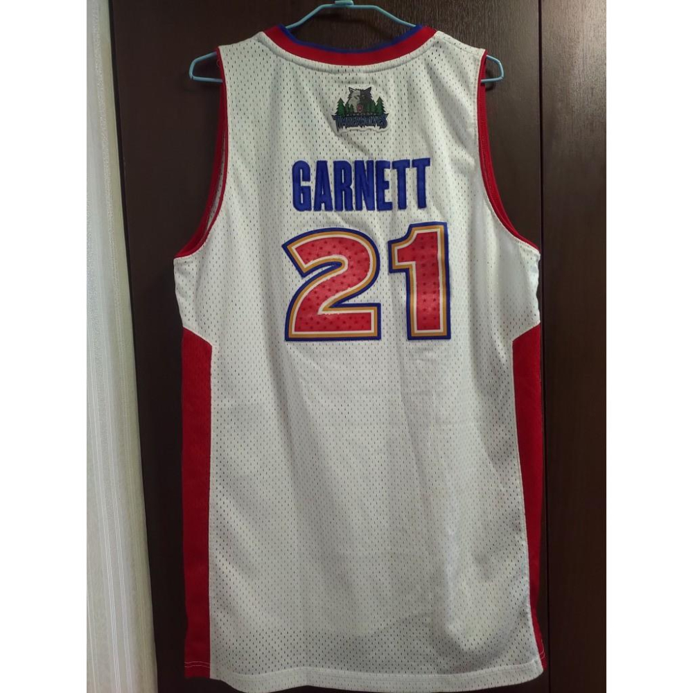 NBA 2005丹佛全明星球衣 明尼蘇達灰狼 狼王 Kevin Garnett球迷版 M 球衣-細節圖2