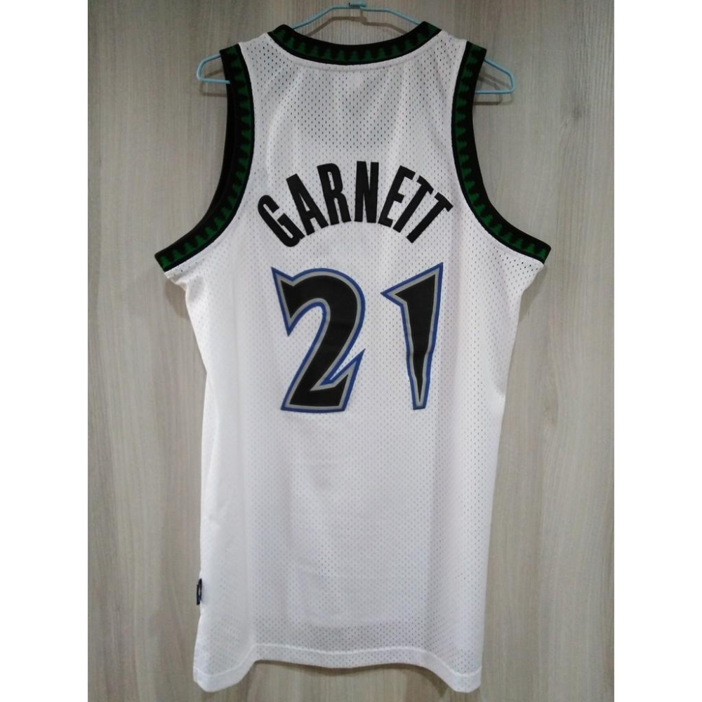 NBA球衣 灰狼隊 Kevin Garnett 經典白狼R牌S號-細節圖2