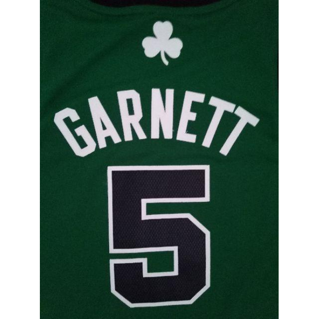 NBA球衣 Kevin Garnett 客場黑綠 Adidas R30 Swingman M號0-細節圖4
