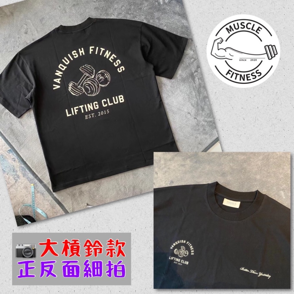 [📣媽瘦新品🔥] 正品英國 VQ VANQUISH 男子健身 Oversize 落肩 T-shirt 落肩t恤 落肩-細節圖8