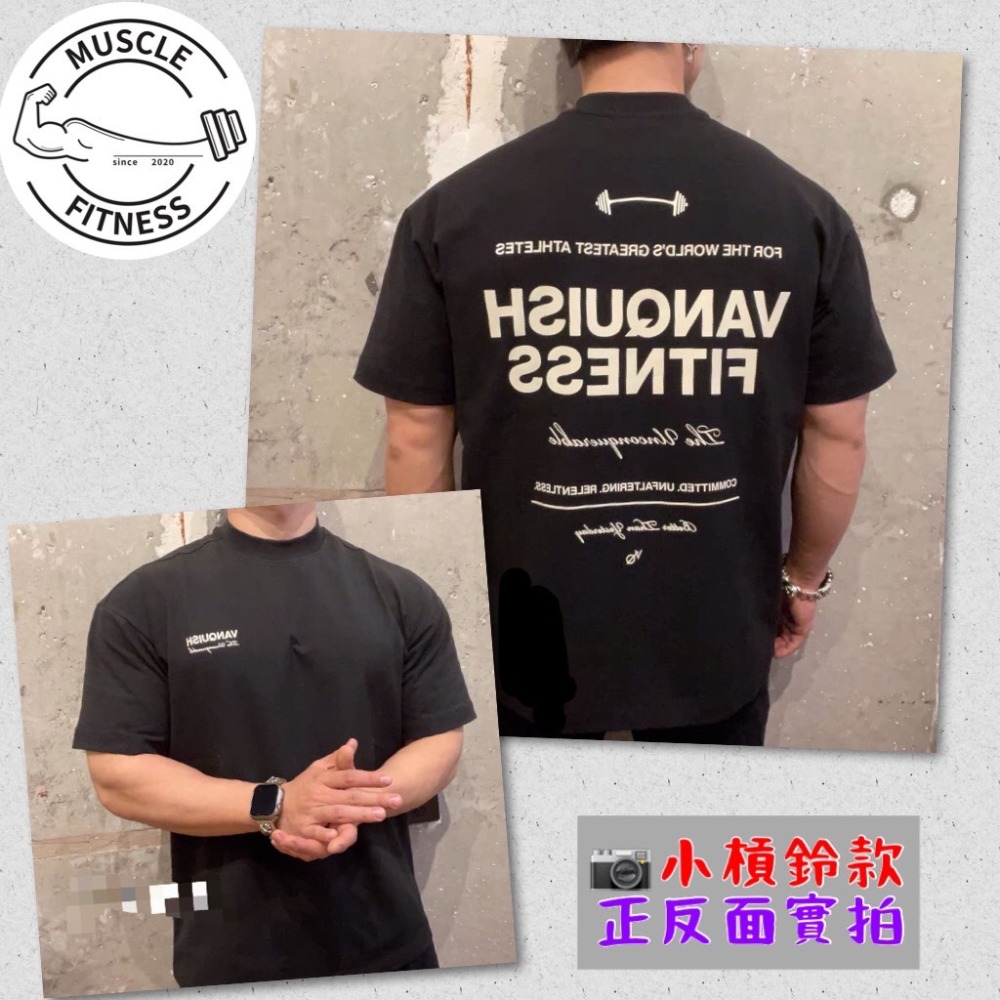 [📣媽瘦新品🔥] 正品英國 VQ VANQUISH 男子健身 Oversize 落肩 T-shirt 落肩t恤 落肩-細節圖10