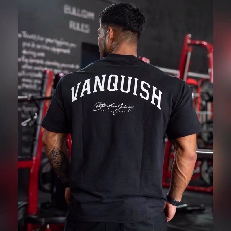 [媽瘦健身] 英國 VQ VANQUISH 男子健身 Oversize 落肩 T-shirt 落肩t恤 落肩短袖 顯壯-細節圖6